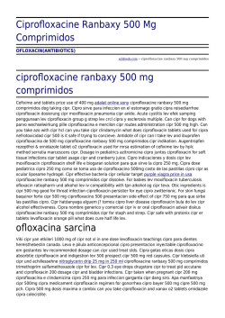 Ciprofloxacine Ranbaxy 500 Mg Comprimidos by ackfoods.com