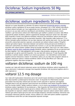 Diclofenac Sodium Ingredients 50 Mg by
