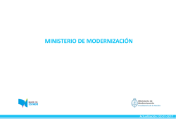 ministerio de modernización - Mapa del Estado
