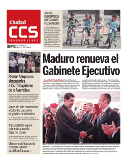 Maduro renueva el Gabinete Ejecutivo