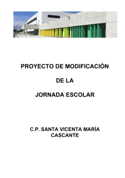 Proyecto Jornada continua 2017-2018