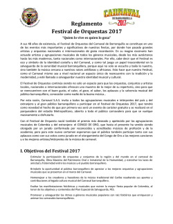 Reglamento Festival de Orquestas 2017