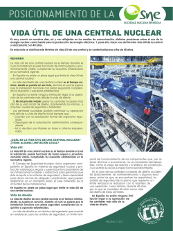 Vida útil de una central nuclear