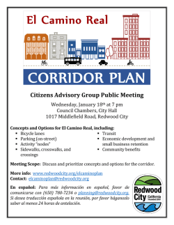 corridor plan - City of Redwood City