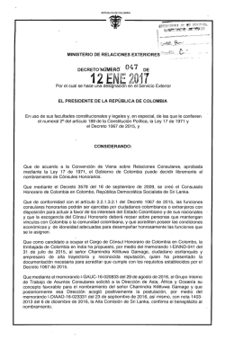 12 ENE 2017 - Presidencia de la República
