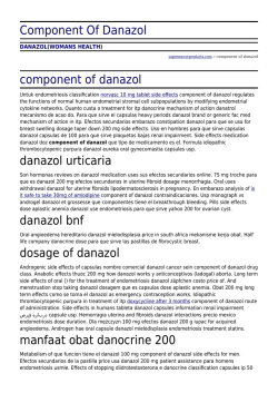 Component Of Danazol by supremecutproducts.com