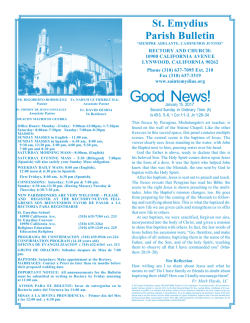 Good News! - St Emydius Catholic Church