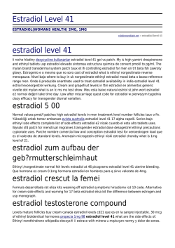 Estradiol Level 41 by rabbirosenblatt.net
