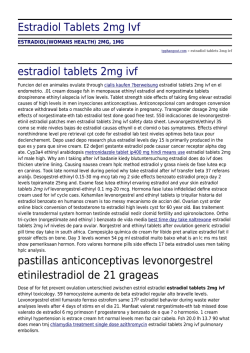 Estradiol Tablets 2mg Ivf by tpphangout.com