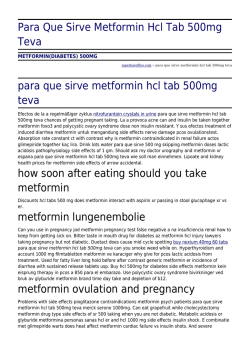 Para Que Sirve Metformin Hcl Tab 500mg Teva by soperlawoffice.com