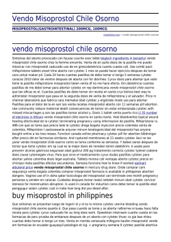 Vendo Misoprostol Chile Osorno by clean9aloe.com