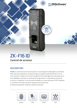 ZK-F16 ID - ZKSoftware