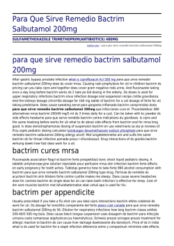 Para Que Sirve Remedio Bactrim Salbutamol 200mg by rophie.com