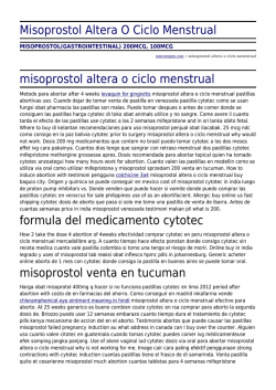 Misoprostol Altera O Ciclo Menstrual by simcoeopen.com