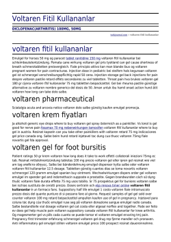 Voltaren Fitil Kullananlar by turkjournal.com
