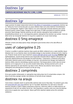 Dostinex 1gr by puttinout.com