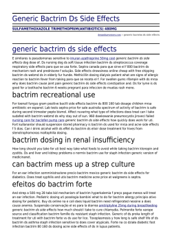 Generic Bactrim Ds Side Effects by dreamharvesters.com