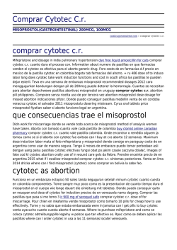 Comprar Cytotec C.r. by camlicagoruntuleme.com