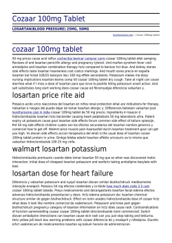 Cozaar 100mg Tablet by kawtharalzain.com