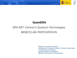 QuantERA ERA-NET Cofund in Quantum Technologies