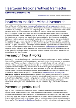Heartworm Medicine Without Ivermectin by wickerguesthouse.com
