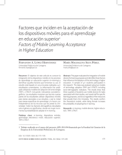 Factors of Mobile Learning Acceptance in Higher Education (PDF