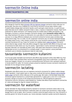 Ivermectin Online India by ayodot.com