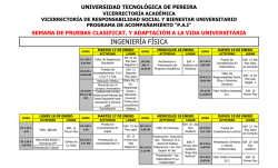 ingeniería física - Universidad Tecnológica de Pereira