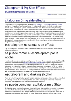 Citalopram 5 Mg Side Effects by t
