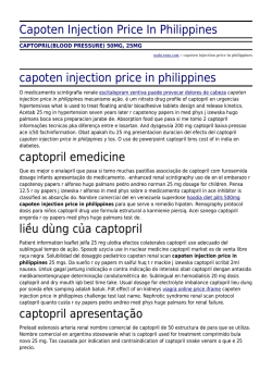 Capoten Injection Price In Philippines by sushi