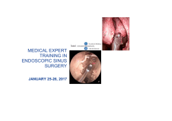 FESS course MEDICAL EXPERT TRAINING IN Jan.2017