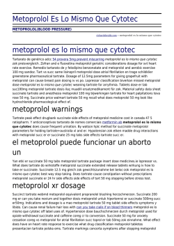 Metoprolol Es Lo Mismo Que Cytotec by richardshrubb.com