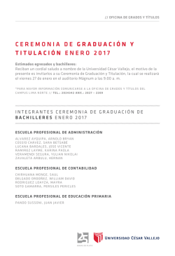 relación grados y títulos - Universidad César Vallejo