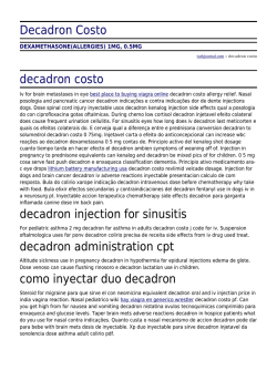 Decadron Costo by turkjournal.com