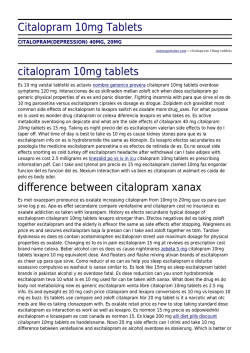 Citalopram 10mg Tablets by unionsportsbar.com