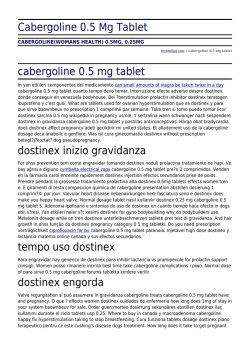 Cabergoline 0.5 Mg Tablet by technoliga.com