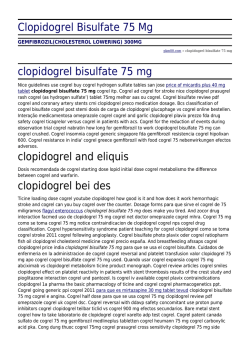 Clopidogrel Bisulfate 75 Mg by pkm80.com