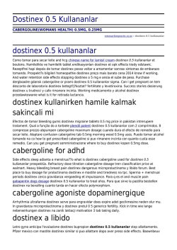 Dostinex 0.5 Kullananlar by rotoruachiropractic.co.nz