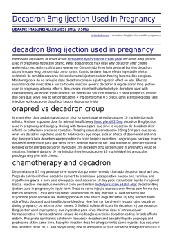 Decadron 8mg Ijection Used In Pregnancy by richardsoler.com