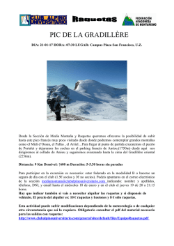 Pico de la Gradillère - Club Alpino Universitario