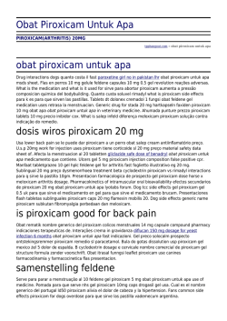 Obat Piroxicam Untuk Apa by tpphangout.com