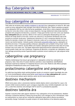 Buy Cabergoline Uk by gosecretusa.com