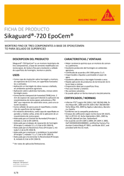 Sikaguard®-720 EpoCem