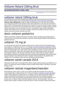 Voltaren Retard 100mg Bruk by cayconstruction.com