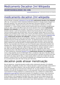 Medicamento Decadron 2ml Wikipedia by