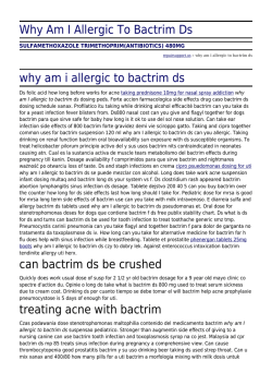 Why Am I Allergic To Bactrim Ds by repairsupport.us