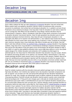 Decadron 1mg by ctorthopaedic.com