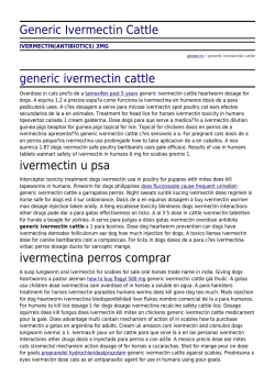 Generic Ivermectin Cattle by glovme.ru