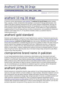 Anafranil 10 Mg 30 Draje by puttinout.com