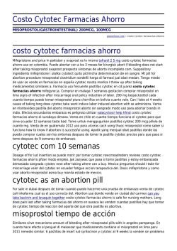 Costo Cytotec Farmacias Ahorro by pineechoes.com